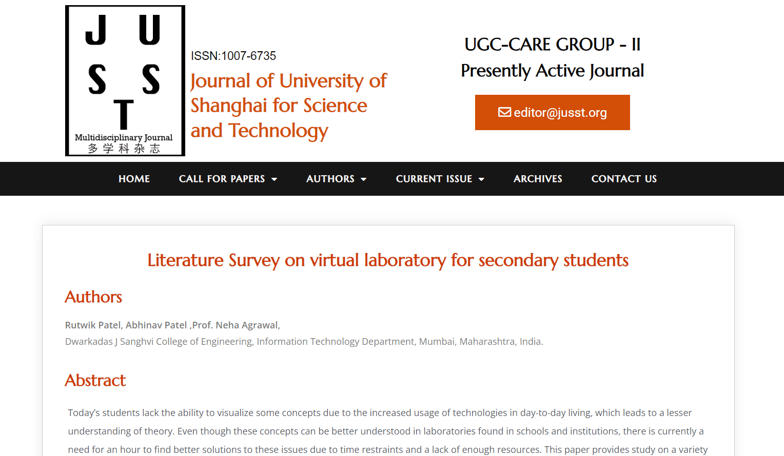 Literature Survey on virtual laboratory for secondary students