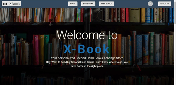 XBook Platform - Second-hand book marketplace web application for buying and selling used books by Rutwik Patel